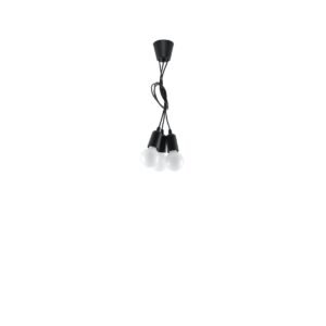 Pendant Lamp Diego 3 Black Multi Pendants Great Lighting UK Ltd