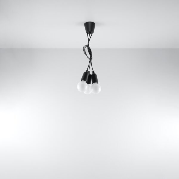 Pendant Lamp Diego 3 Black - Image 5