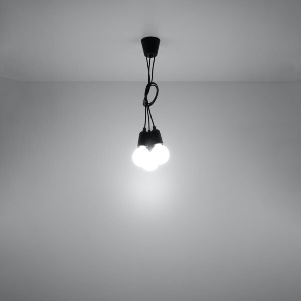 Pendant Lamp Diego 3 Black - Image 6