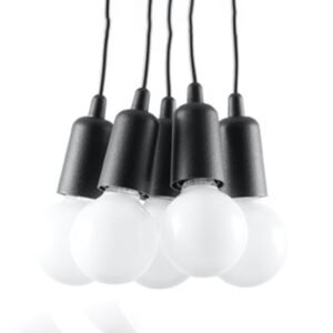 Pendant Lamp Diego 5 Black