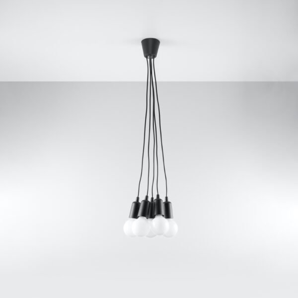 Pendant Lamp Diego 5 Black - Image 2