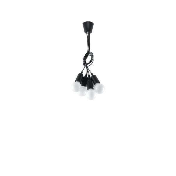 Pendant Lamp Diego 5 Black - Image 4
