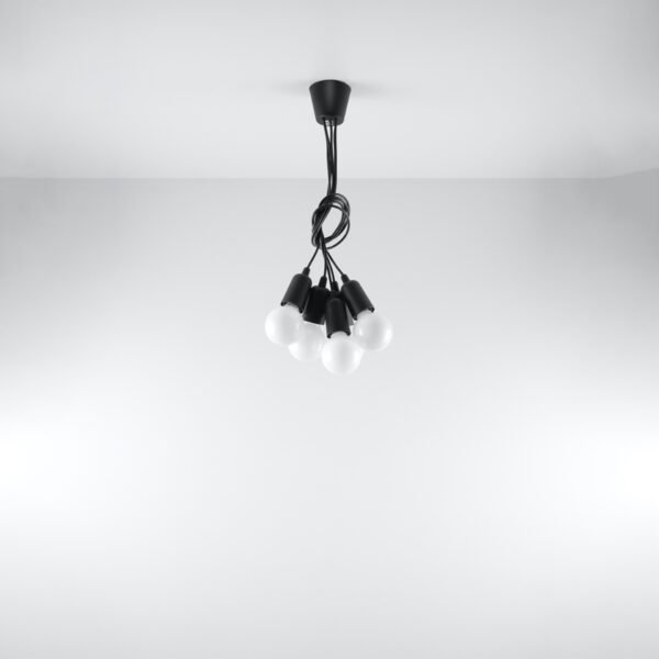 Pendant Lamp Diego 5 Black - Image 5