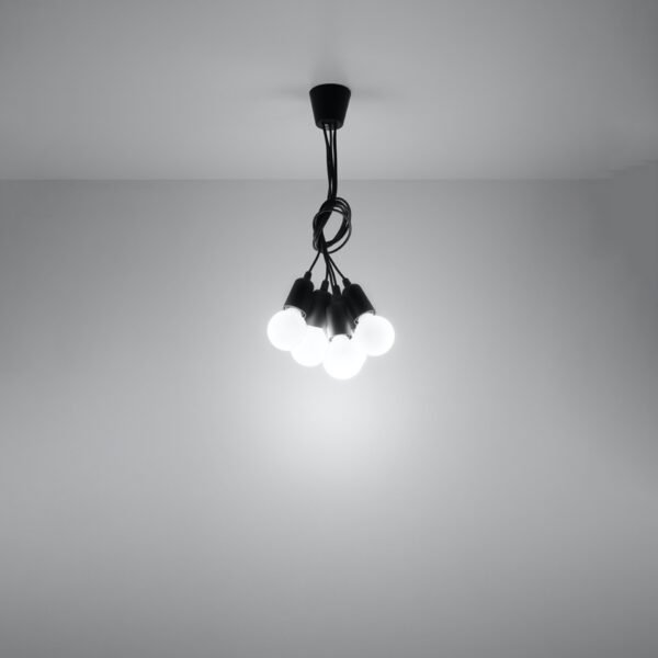 Pendant Lamp Diego 5 Black - Image 6
