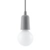Pendant Lamp Diego 1 Grey Modern Single Pendants Great Lighting UK Ltd