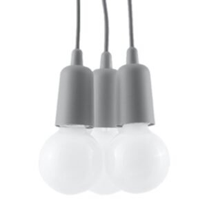 Pendant Lamp Diego 3 Grey