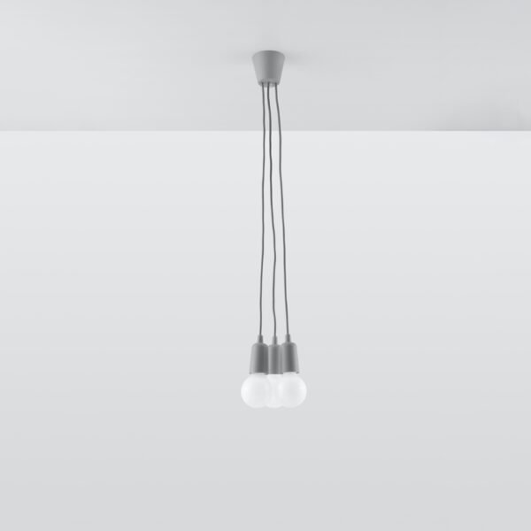 Pendant Lamp Diego 3 Grey - Image 2