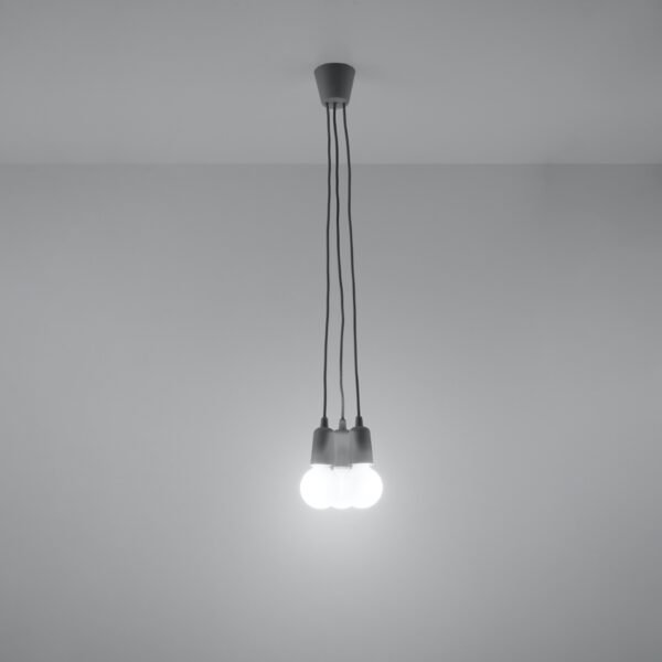 Pendant Lamp Diego 3 Grey - Image 3