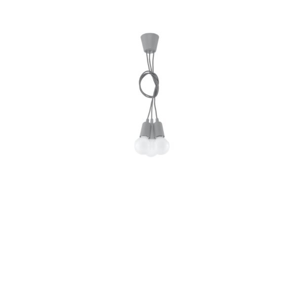 Pendant Lamp Diego 3 Grey - Image 4