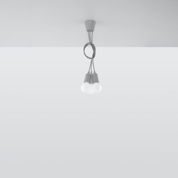 Pendant Lamp Diego 3 Grey - Image 5