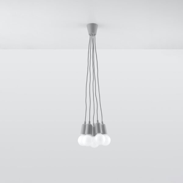 Pendant Lamp Diego 5 Grey - Image 2