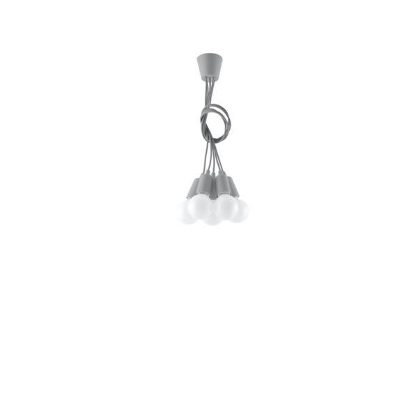 Pendant Lamp Diego 5 Grey - Image 4