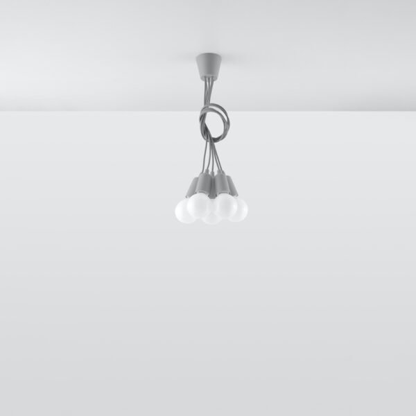 Pendant Lamp Diego 5 Grey - Image 5