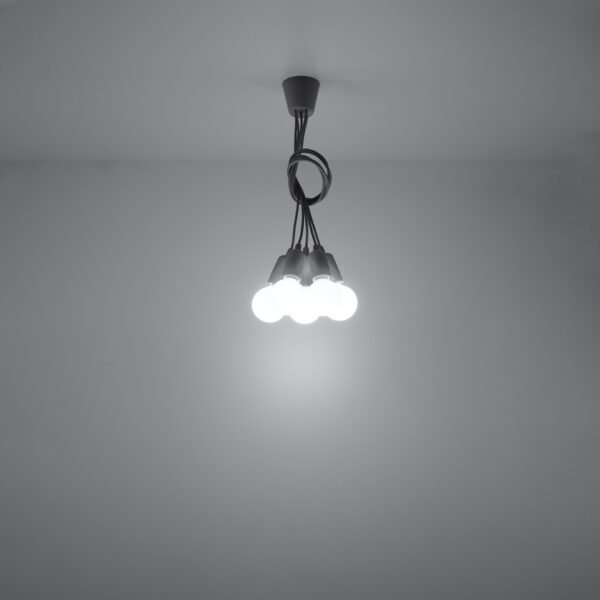 Pendant Lamp Diego 5 Grey - Image 6