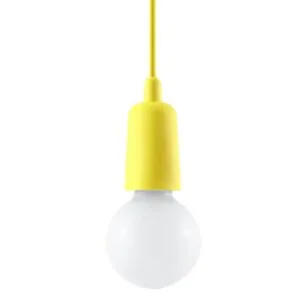 Diego Pendant Light - Single / Yellow Coloured Pendant Lights Great Lighting UK Ltd