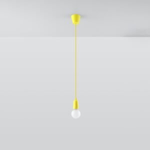 Pendant Lamp Diego 1 Yellow Modern Single Pendants Great Lighting UK Ltd