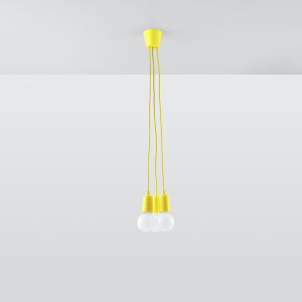 Pendant Lamp Diego 3 Yellow - Image 2