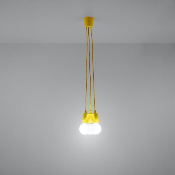 Pendant Lamp Diego 3 Yellow - Image 3
