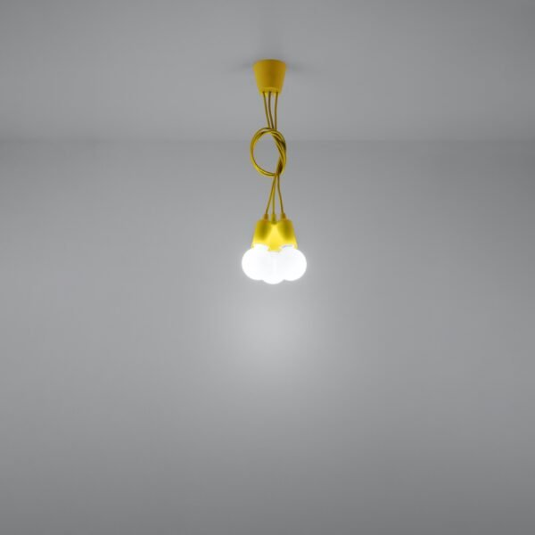 Pendant Lamp Diego 3 Yellow - Image 6