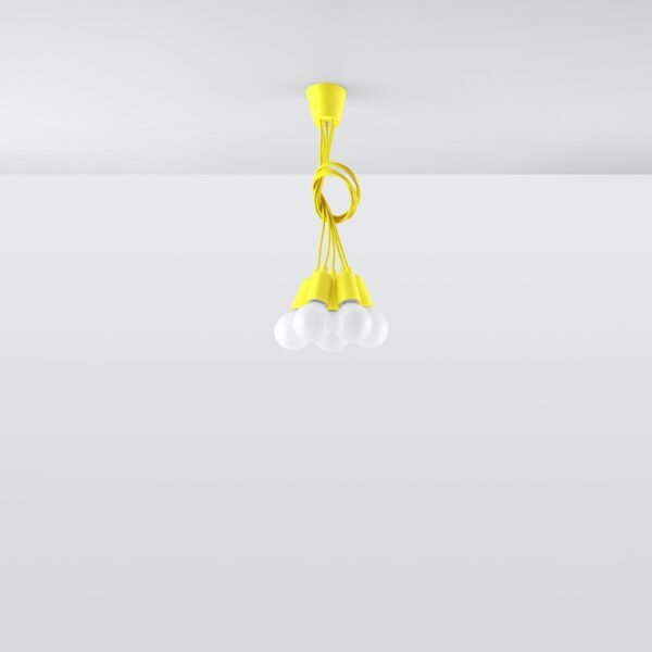 Pendant Lamp Diego 5 Yellow - Image 5