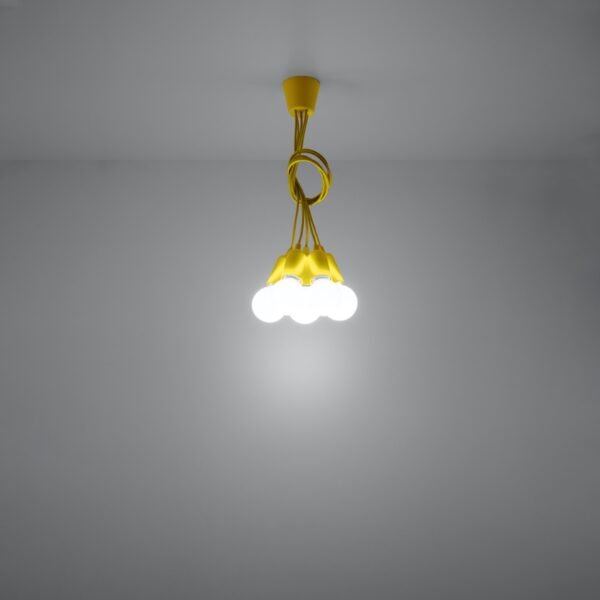Pendant Lamp Diego 5 Yellow - Image 6