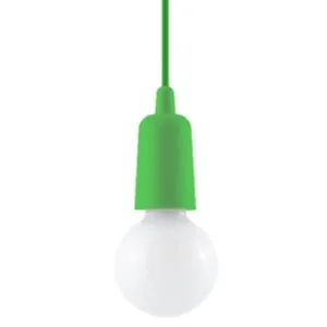 Diego Pendant Light - Single / Green Coloured Pendant Lights Great Lighting UK Ltd