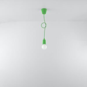 Pendant Lamp Diego 1 Green Modern Single Pendants Great Lighting UK Ltd