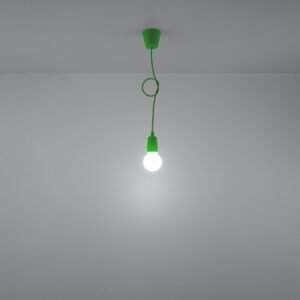 Pendant Lamp Diego 1 Green Modern Single Pendants Great Lighting UK Ltd