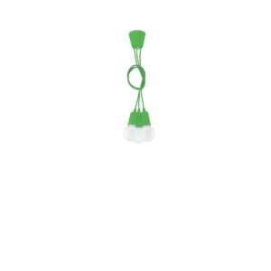 Pendant Lamp Diego 3 Green Multi Pendants Great Lighting UK Ltd