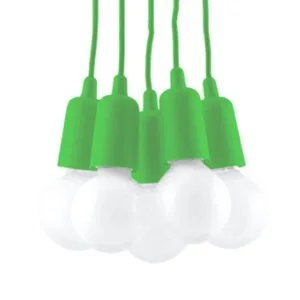 Diego Pendant Light - 5 Light / Green Coloured Lights Fittings Great Lighting UK Ltd