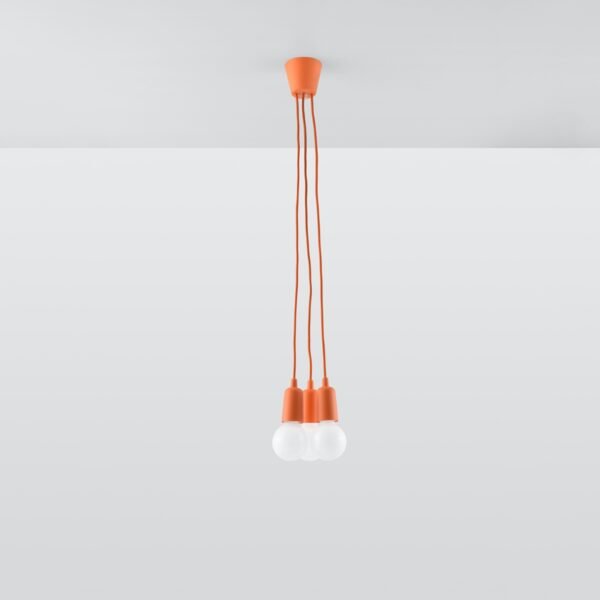 Pendant Lamp Diego 3 Orange - Image 2