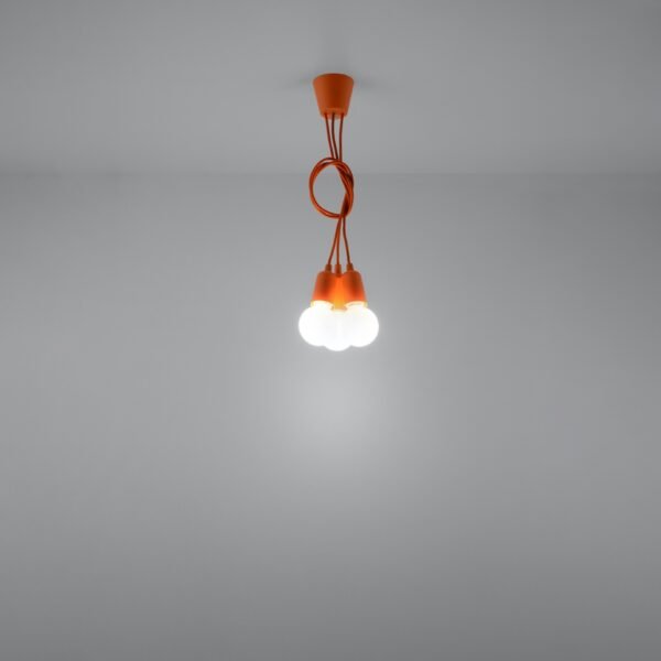 Pendant Lamp Diego 3 Orange - Image 6
