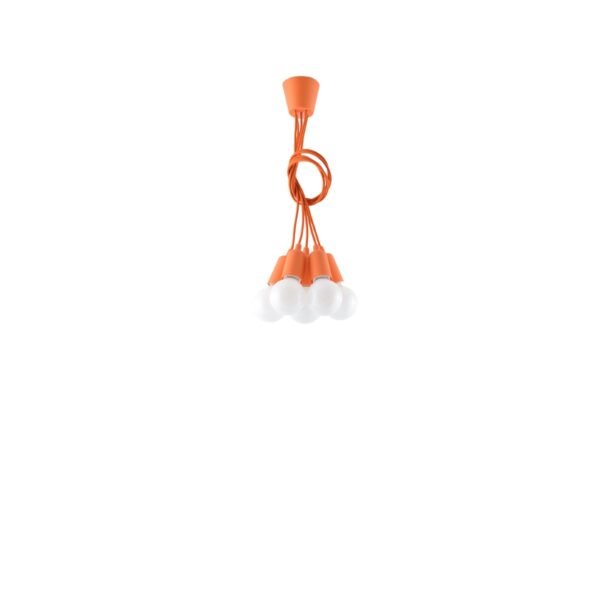 Pendant Lamp Diego 5 Orange - Image 4