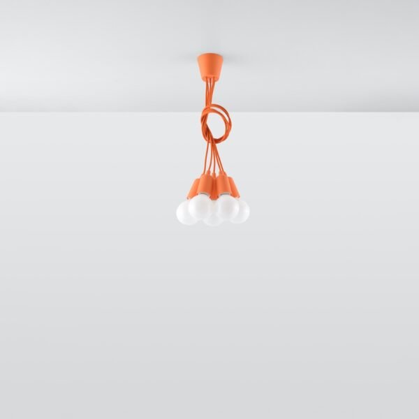 Pendant Lamp Diego 5 Orange - Image 5