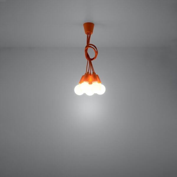 Pendant Lamp Diego 5 Orange - Image 6