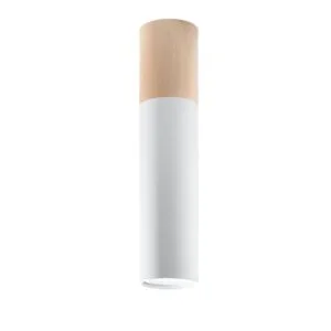 Wooden Ceiling Light Pablo Single White Modern Single Ceiling Lights Great Lighting UK Ltd