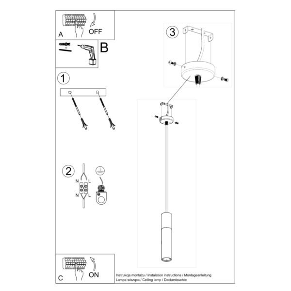 Pendant Lamp Pablo Black Modern Pendant Lights Great Lighting UK Ltd