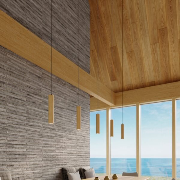 Pendant Lamp Lino Wood Modern Pendant Lights Great Lighting UK Ltd