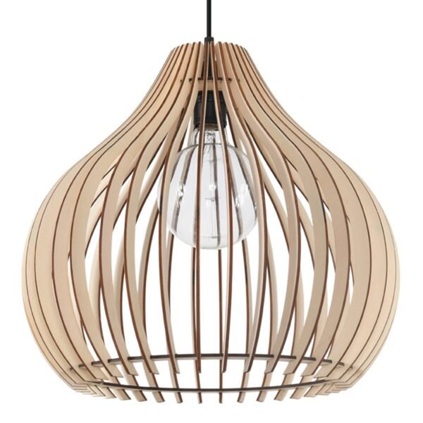 Pendant Lamp Aprilla Wood Modern Pendant Lights Great Lighting UK Ltd
