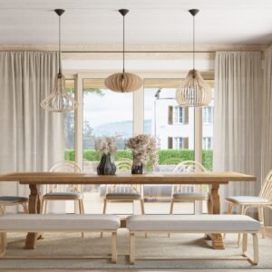 Pendant Lamp Aprilla Wood New Arrivals Great Lighting UK Ltd