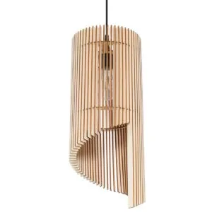 Pendant Lamp Alexia Wood Living Room Pendant Lights Great Lighting UK Ltd