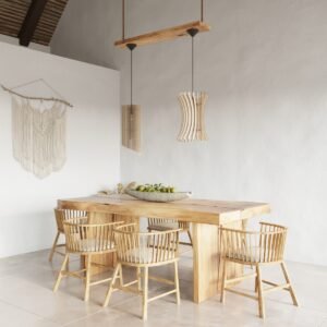 Pendant Lamp Alexia Wood Modern Single Pendants Great Lighting UK Ltd