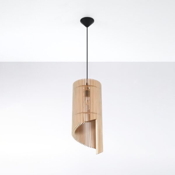 Pendant Lamp Alexia Wood Modern Pendant Lights Great Lighting UK Ltd