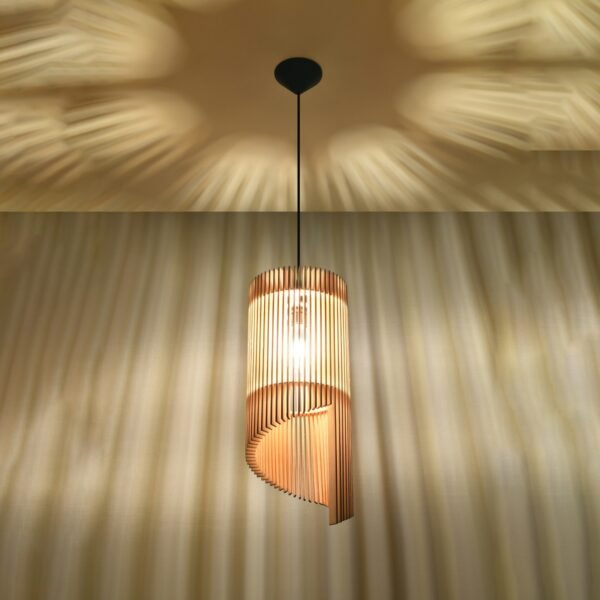 Pendant Lamp Alexia Wood Modern Pendant Lights Great Lighting UK Ltd