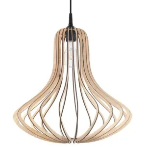Pendant Lamp Elza Wood Living Room Pendant Lights Great Lighting UK Ltd