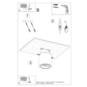 Ceiling Lamp Cullo Concrete Single Ceiling Lights Great Lighting UK Ltd