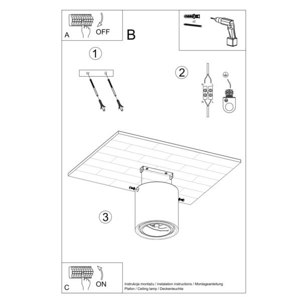 Ceiling Lamp Cullo Concrete Modern Ceiling Lights Great Lighting UK Ltd