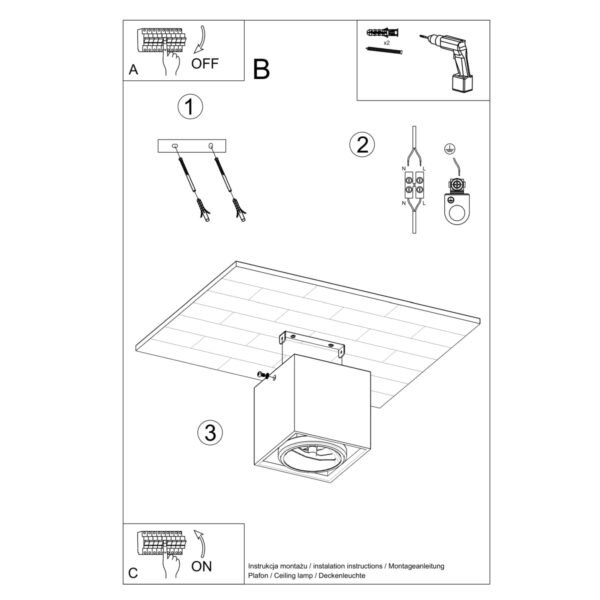Ceiling Lamp Valde Concrete Modern Ceiling Lights Great Lighting UK Ltd