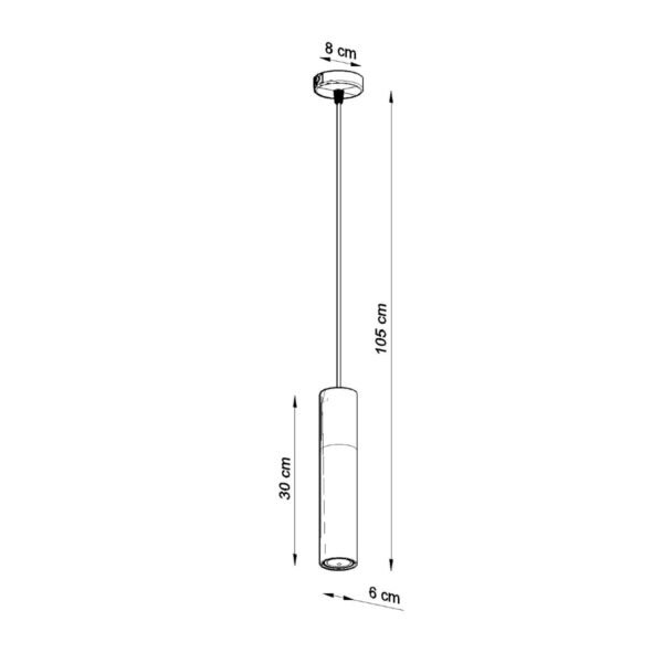 Pendant Lamp Borgio 1 White - Image 4