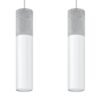 Pendant Lamp Borgio 2 White Multi Pendants Great Lighting UK Ltd